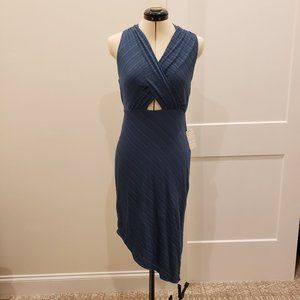 Free Peoples Womens Temptress Cutout Bodycon Dress Deep Navy Size Medium